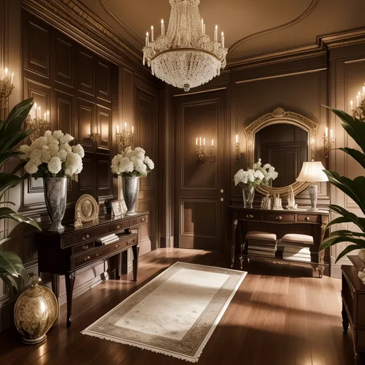 Traditional Entryway design - AI generated interior design visualization