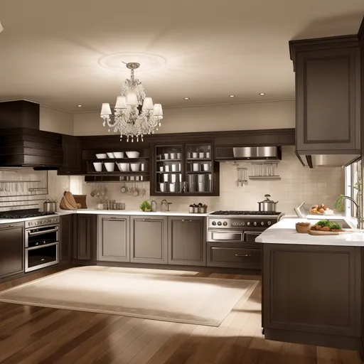 Traditional Kitchen design - AI generated interior design visualization