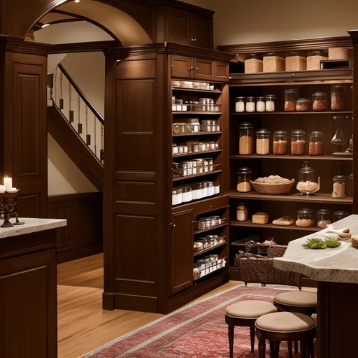 Traditional Pantry design - AI generated interior design visualization