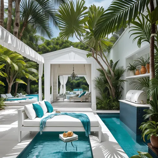 Traditional Pool House design - AI generated interior design visualization