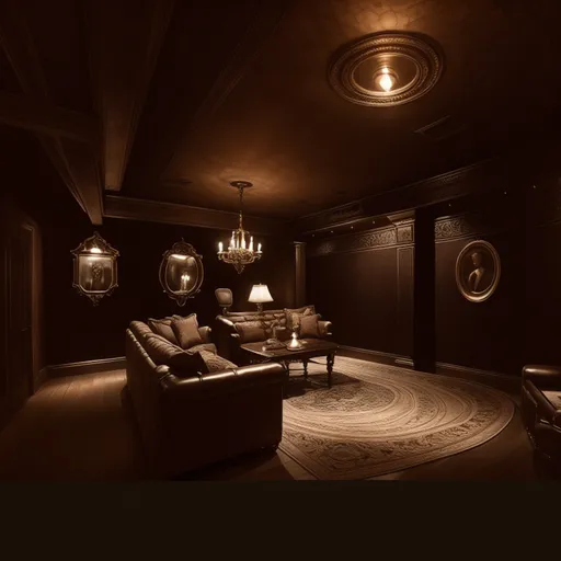 Victorian Basement design - AI generated interior design visualization