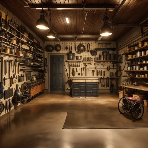 Victorian Garage design - AI generated interior design visualization