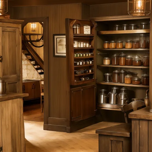 Vintage Pantry design - AI generated interior design visualization