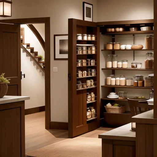 Zen Pantry design - AI generated interior design visualization