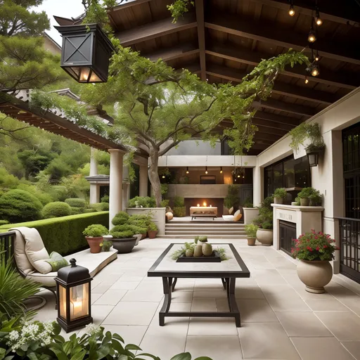 Zen Patio design - AI generated interior design visualization