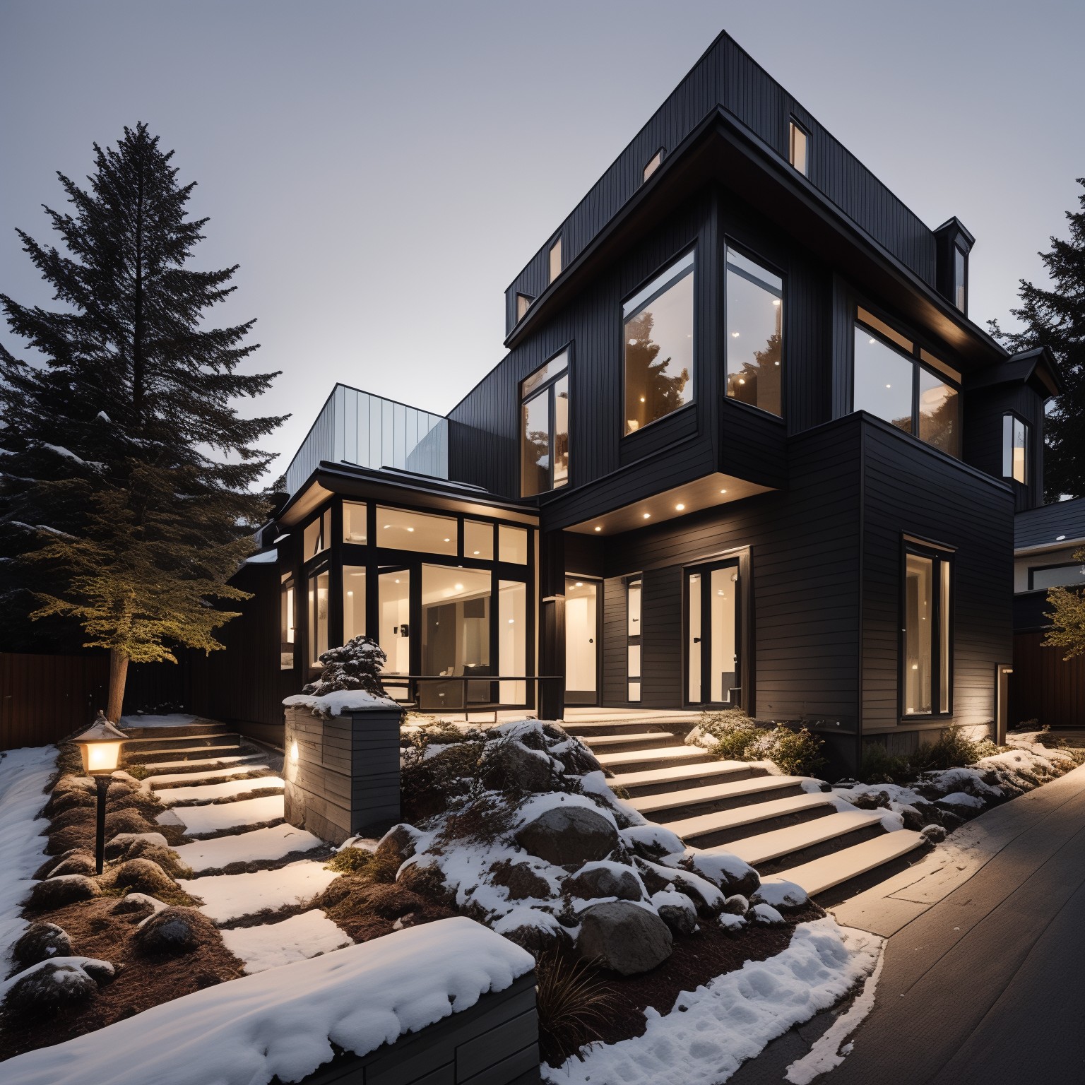 Scandinavian Home Exterior Design | AI-Generated Examples