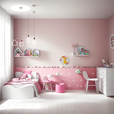 Contemporary Kids Room design - AI generated interior design visualization