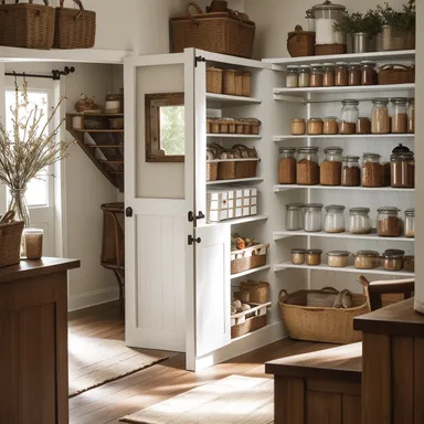 Csato-stílus, vidéki élet, egyszerűség, természetközelség Éléskamra design