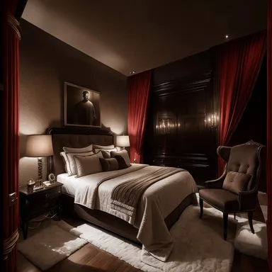 Luxury Bedroom design - AI generated interior design visualization