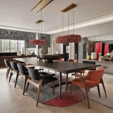מקסימליסט Dining Room עיצוב.