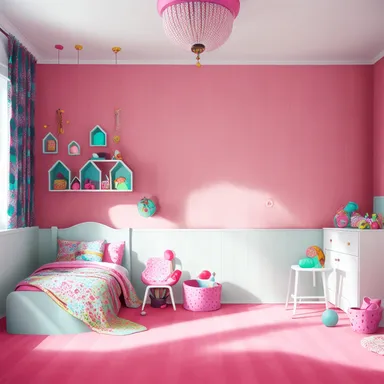 מקסימליסט Kids Room עיצוב.