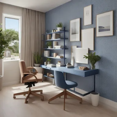 יָם תִיכוֹנִי Home Office עיצוב.