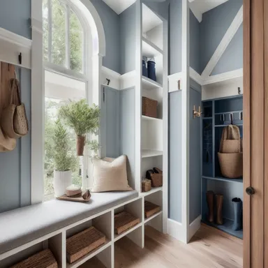 Mediterranean Mudroom design