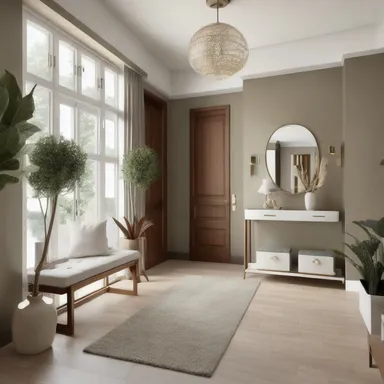 Mid-Century Modern Entryway design