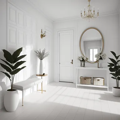 Minimalist Entryway design - AI generated interior design visualization