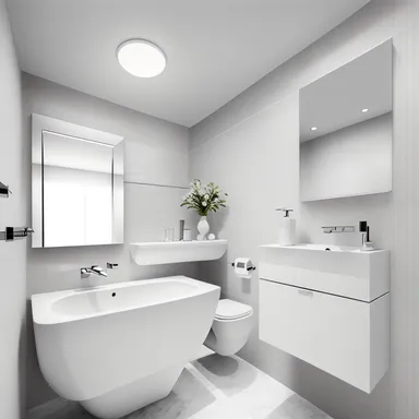 Minimalist Powder Room ontwerp