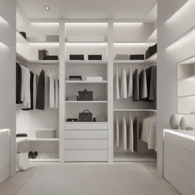 Minimalist Walk-in Closet design