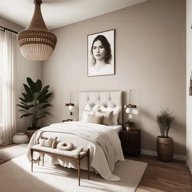 Modern Boho Guest Room