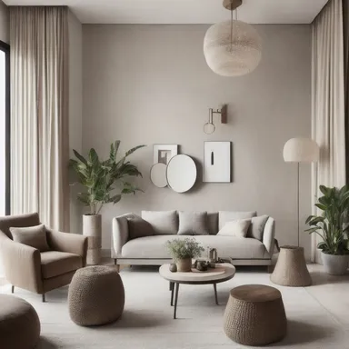 Modern Boho Living Room design