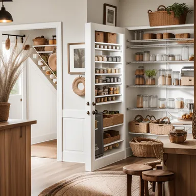 Modern Boho Pantry