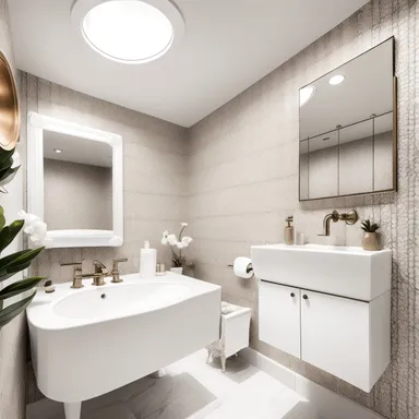 Modern Boho Powder Room ontwerp