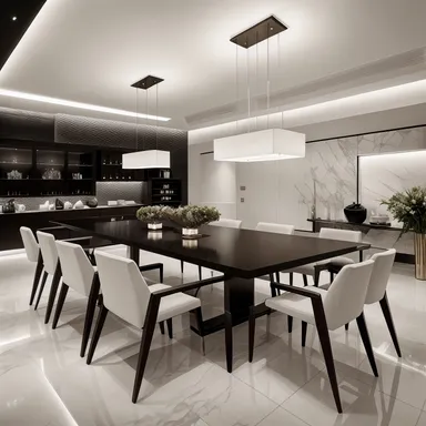 Modern Dining Room design - AI generated interior design visualization