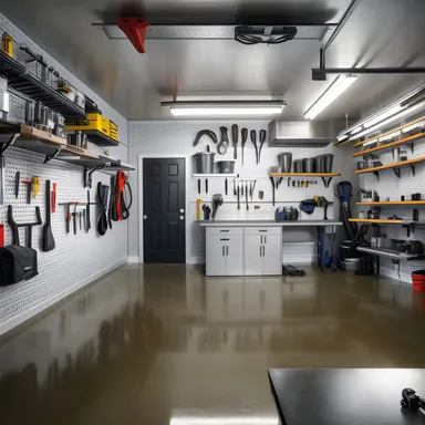 Modern Garage design - AI generated interior design visualization