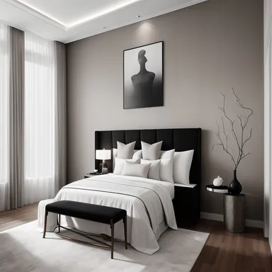 Modern Guest Room design - AI generated interior design visualization