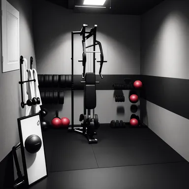 Modern Home Gym design - AI generated interior design visualization