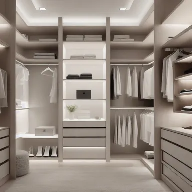 Modern Walk-in Closet ontwerp