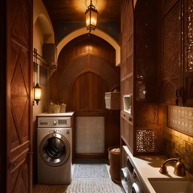 Moroccan Laundry Room