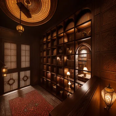 Marokkaans Bibliotheek ontwerp