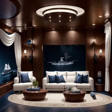 Nautical Home Theater design