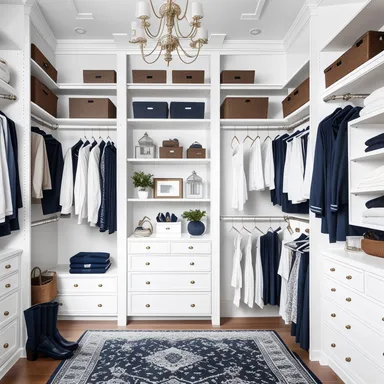 طراحی دریایی Walk-in Closet
