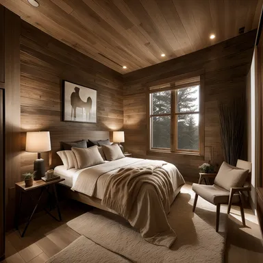 Organic Modern Bedroom design - AI generated interior design visualization