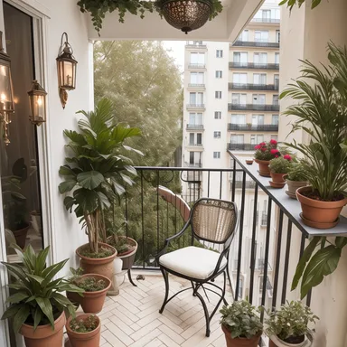 طراحی پاریسی Balcony