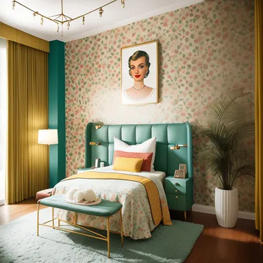 Retro Guest Room design
