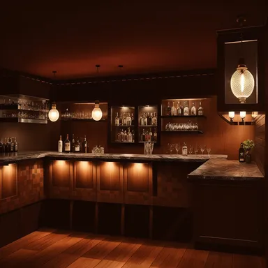 Retro Home Bar design