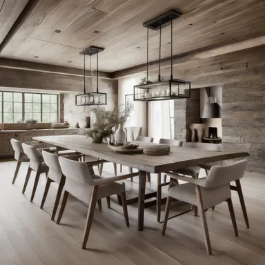 Rustic Dining Room design