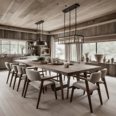 Rustic Dining Room design