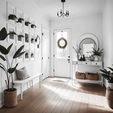 Scandinavian Entryway design - AI generated interior design visualization