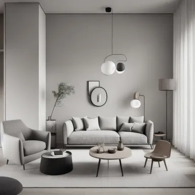 Scandinavisch Living Room ontwerp