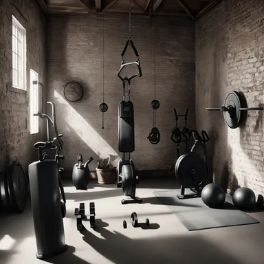 Shabby Chic Home Gym design