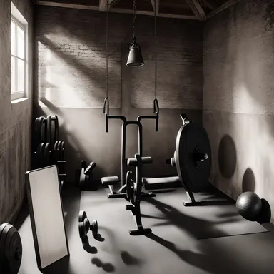 Shabby Chic Home Gym design