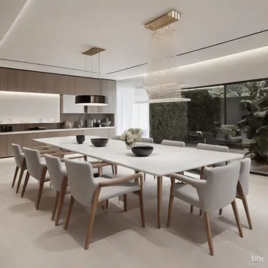 シンプル Dining Room デザイン