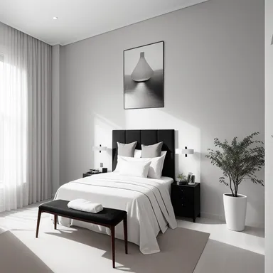 Jednoduché Guest Room design.