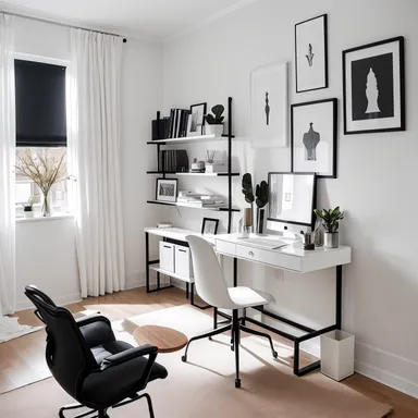 Jednoduché Home Office design.