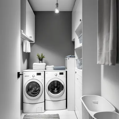 सरल Laundry Room डिजाइन