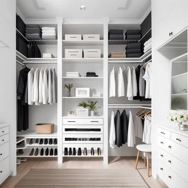 Simples Walk-in Closet - design