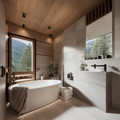 Ski Chalet Fürdőszoba design